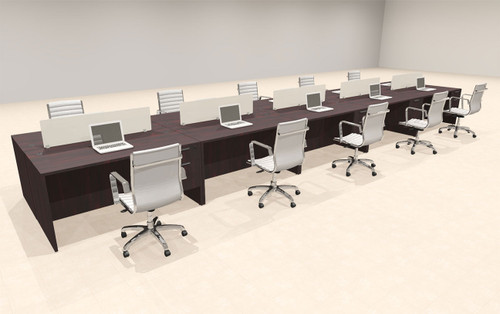 10 Person Modern Divider Office Workstation Desk Set, #OT-SUL-FP78